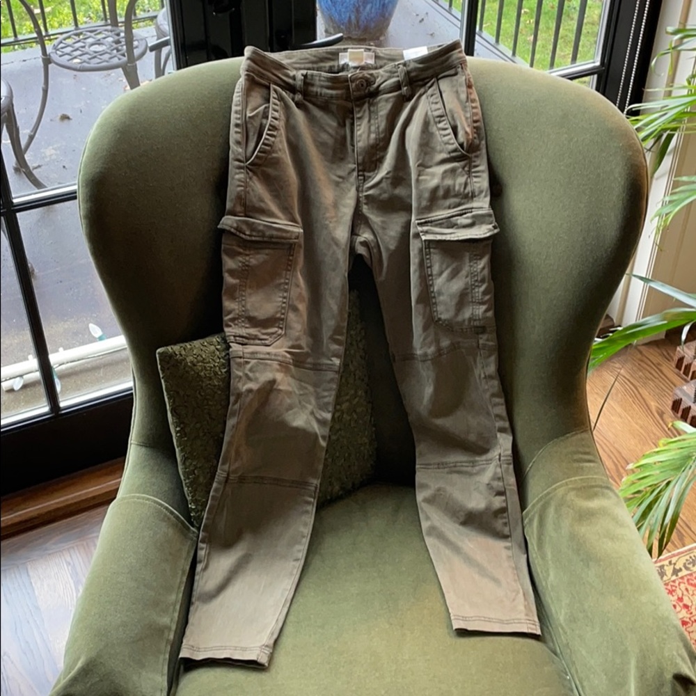 Olive skinny cargo pant